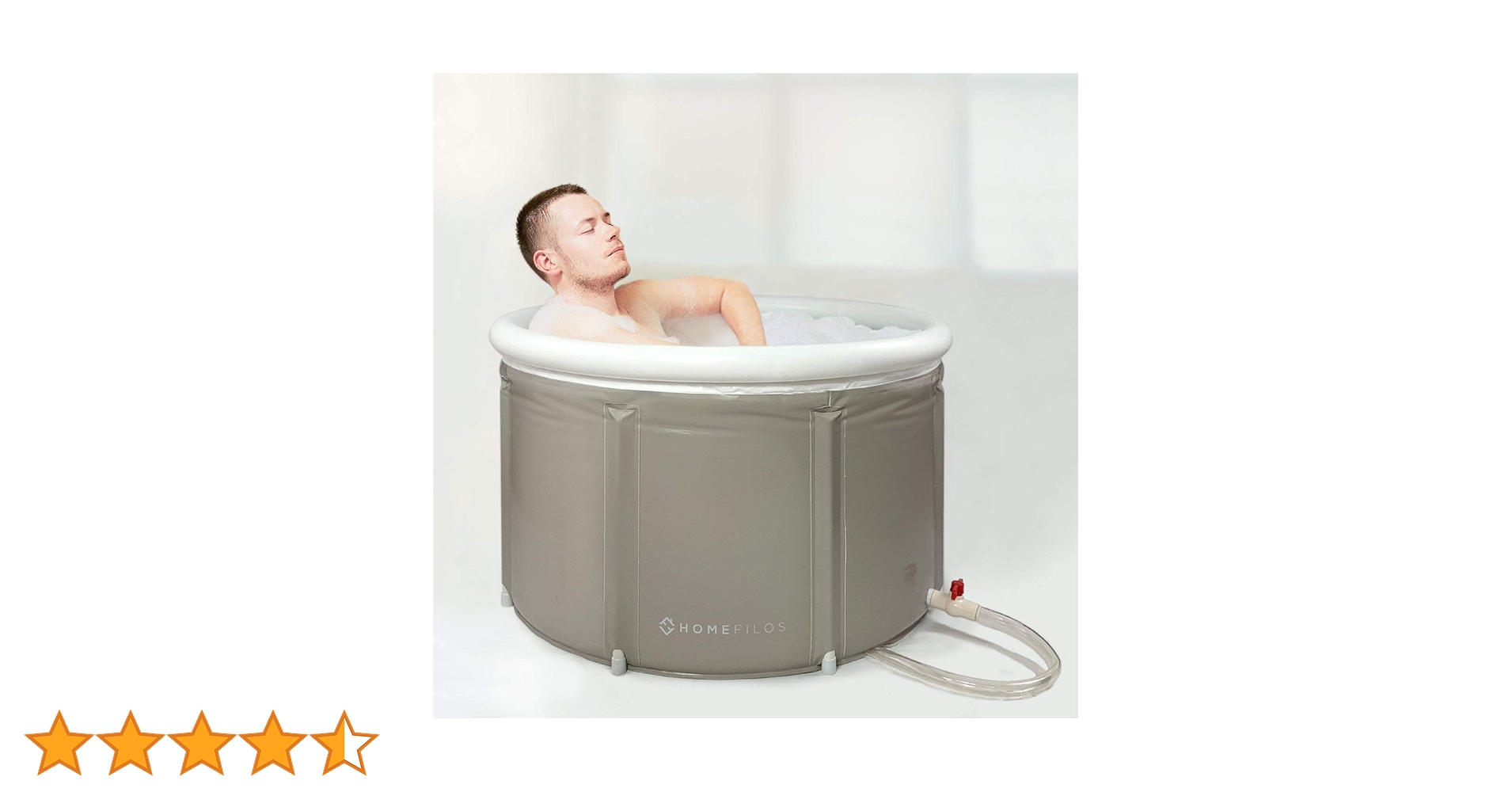 Amazon | Homefilos製ポータブルバスタブ(大)、アイスバスとコールド